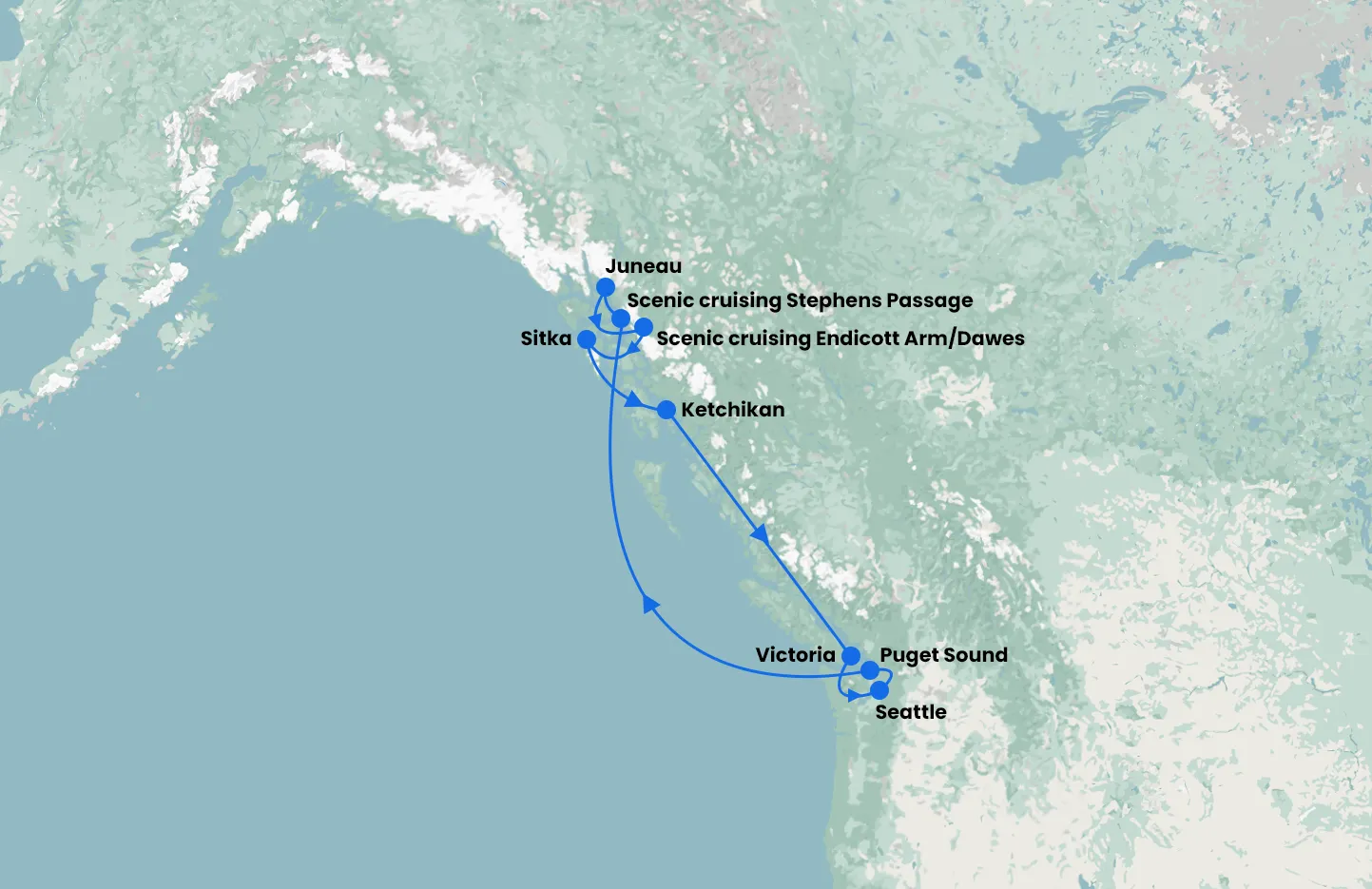 Seattle Alaska with Eurodam